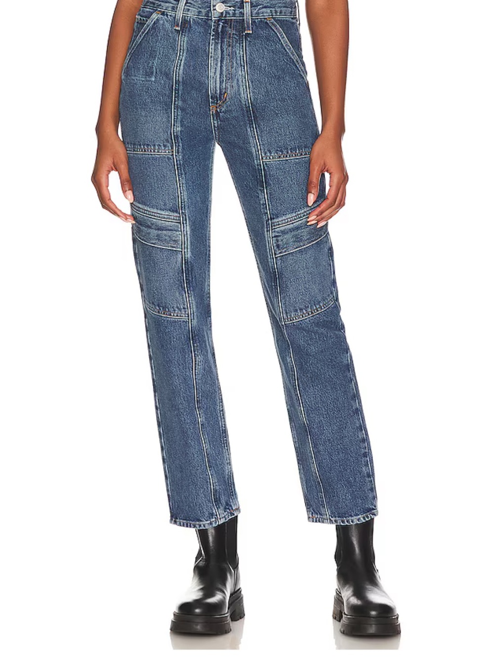 Agolde Cooper Cargo Jeans in Regulation Organic Cotton Size 26